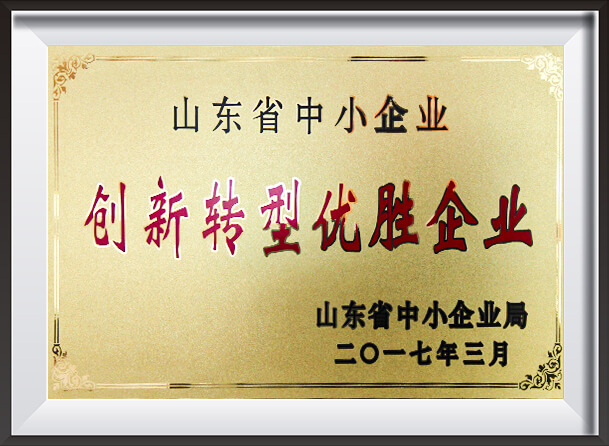 山东省中小企业创新转型优秀企业
